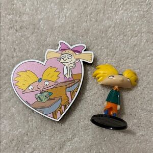 Hey Arnold Magnet and Figurine